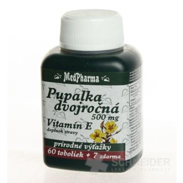 MedPharma PUPALKA DVOJROČNÁ 500MG, VITAMÍN E