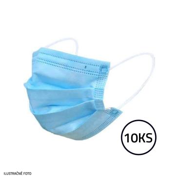 Ochranné rúško medicínske 3-vrstvové 10 ks