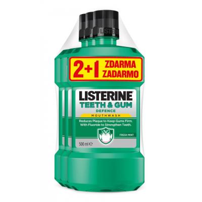 Listerine teeth & gum defence 2+1 zdarma