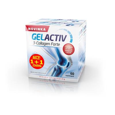 GelActiv 3-Collagen Forte 60 cps. Akcia 1+1 zadarmo