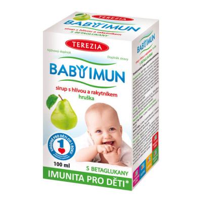 BABYIMUN SIRUP S HLIVOU USTRICOVITOU + RAKYTNÍK (s príchuťou hrušky 1x100 ml)