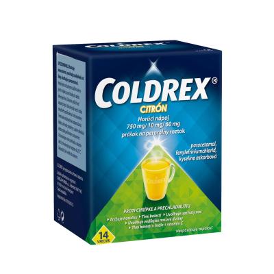 COLDREX Horúci nápoj Citrón 14vreciek