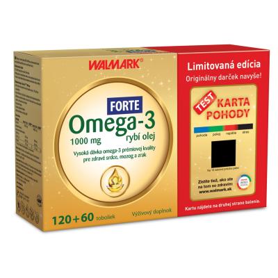 Omega 3 Forte 1000 mg 120+60tob + Test karta pohody