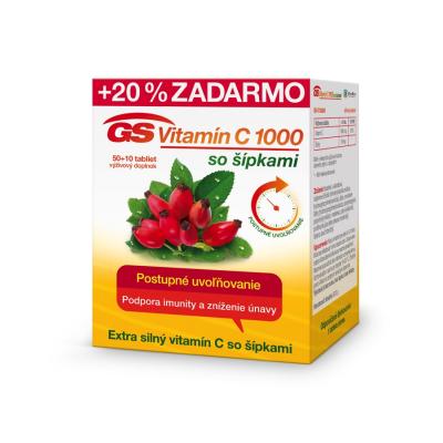 GS Vitamin C 1000 + darts tbl. 50 + 10 2016