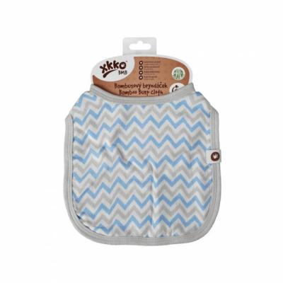 XKKO Bamboo bib Scandinavian Baby Blue Chevron