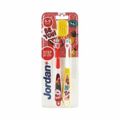 Jordan Step 3 Children's toothbrush 6-9 years, be you set, 2 pcs