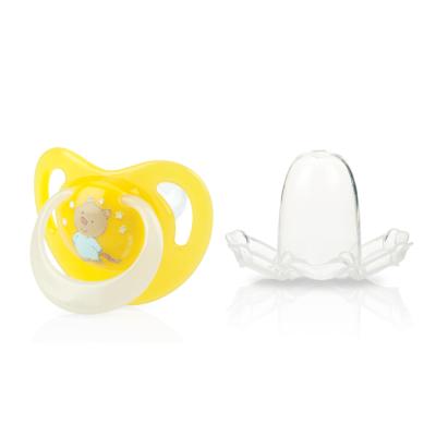 Nuby Silicone orthodontic massage pacifier 0-6m luminous