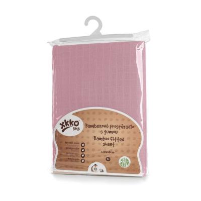 XKKO BMB Tarpaulin with rubber for crib 120x60, Baby Pink
