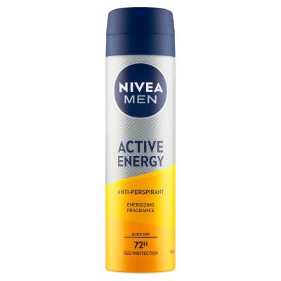 NIVEA Men Active Energy Sprej antiperspirant, 150 ml