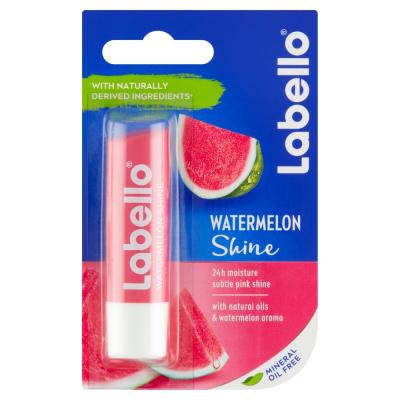 Labello Watermelon Shine ošetrujúci balzam na pery, 4,8 g