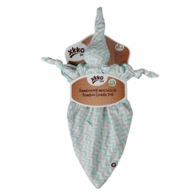 XKKO Bamboo pet - Scandinavian Baby Mint Chevron