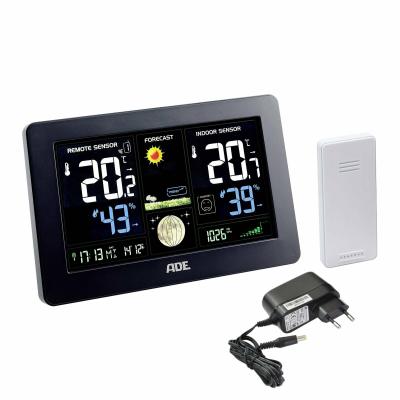 ADE WS1704 Multifunctional weather station with temperature indicator and radio sensor