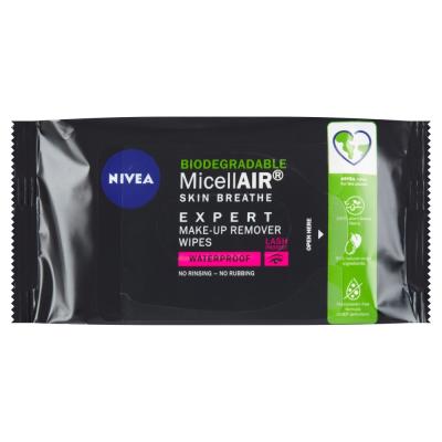 NIVEA Nivea® MicellAir Expert Biodegradable Expert make-up removing micellar wipes, 20 pcs