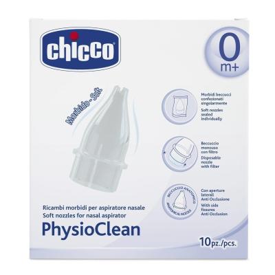 Chicco Vymeniteľné špičky do odsávačky hlienov PhysioClean, 10ks