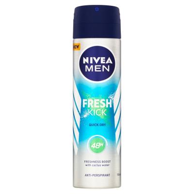 NIVEA Men Fresh Kick Antiperspirant spray, 150 ml