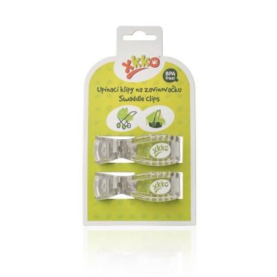 XKKO Stroller clips 2 pcs - Clear Water