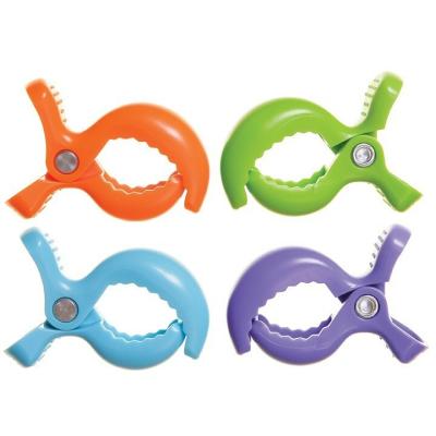 Dreambaby Stroller clips, 4 pcs, mix of colors