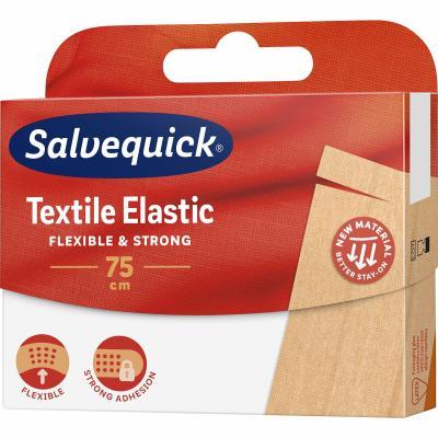 Salvequick Textile Elastic textile patch, 75 cm