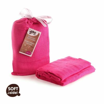 XKKO BMB swaddle - towel, 120x120 - Magenta