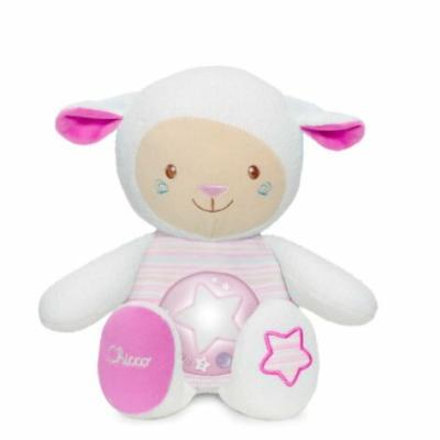 Chicco Cuddly Night light - sheep with melody and recording option, pink