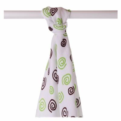 XKKO BMB Bamboo towel 90x100 - Lime Spirals (1pc)