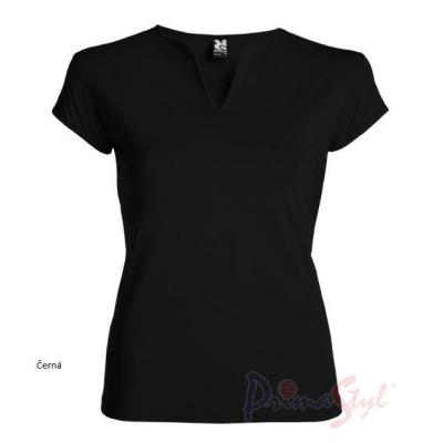 Primastyle Women's medical T-shirt with short sleeves BELLA, black, large. XXL