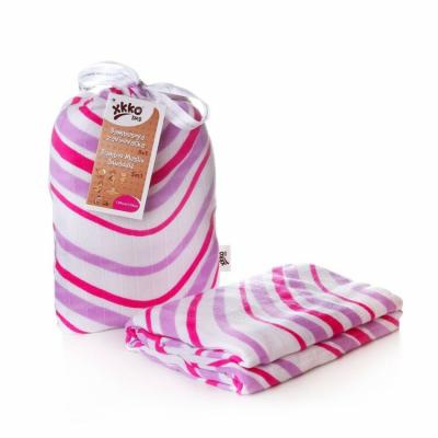 XKKO BMB swaddle - towel, 120x120 - Lillac Waves