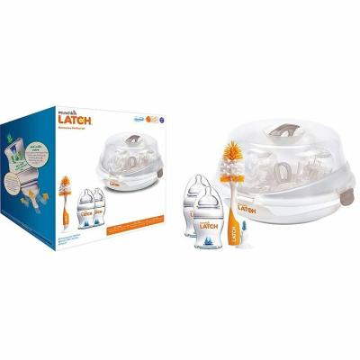 Munchkin MUNCHKIN LATCH, Set of Baby Bottles 120ml (2 pcs) with sterilizer, from 0m+