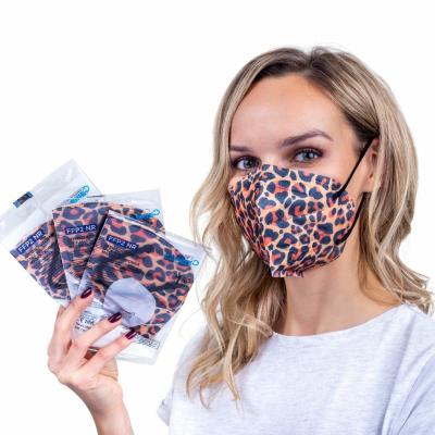 Carine FFP2 NR FM002 10 pcs Filter half mask category III, leopard