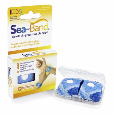 Babys SEA-BAND Akupresúrne náramky proti nevoľnosti pre deti, modré