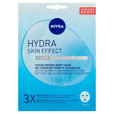 NIVEA Hydra Skin Effect 10-minute moisturizing textile mask, 1 pc
