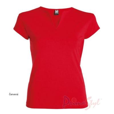 Primastyle Women's medical T-shirt with short sleeves BELLA, red, large. XXL