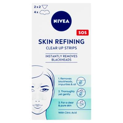 NIVEA Nivea® Skin Refining Čistiace pleťové náplasti, 4 ks