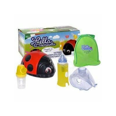 Flaem FLAEM LELLA LA COCCINELLA Pneumatic piston inhaler with nebulizer for children, ladybug