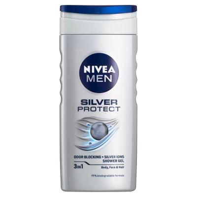 NIVEA Men Silver Protect Sprchovací gél, 500 ml