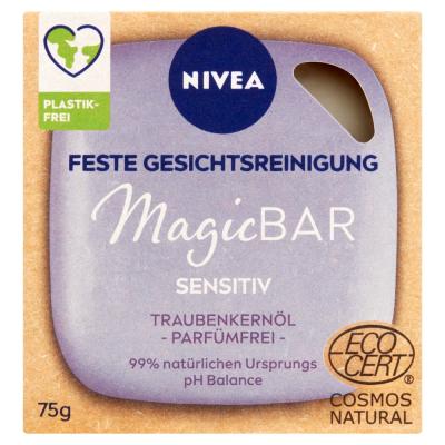 NIVEA Magic Bar Čistiace pleťové mydlo pre citlivú pleť, 75 g