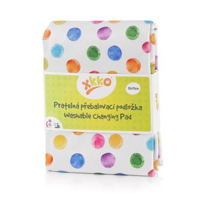 XKKO Changing pad, 50x70 - Watercolor Polka Dots
