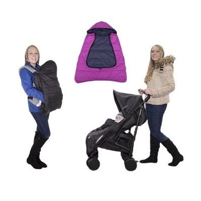 CuddleCo Comfi-Cape, pram/car seat/carrier 3 in 1, 25x12cm, black/fuchsia