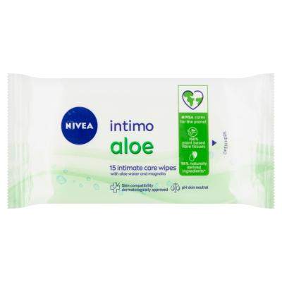 NIVEA Intimo Aloe Napkins for intimate hygiene, 15 pcs