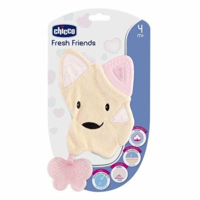 Chicco Teether with 3 in 1 cuddly toy, pink, from 4m+