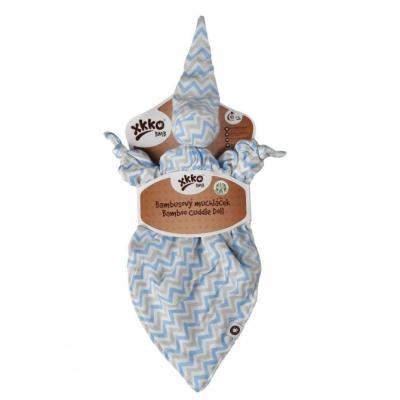 XKKO Bamboo pet - Scandinavian Baby Blue Chevron