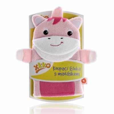 XKKO Bathing Glove with Puppet - Unicorn