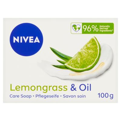 NIVEA Lemongrass &amp; Oil Ošetrujúce krémové mydlo, 100 g