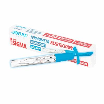 NOVAMA WHITE SIGMA Mercury-free analog glass thermometer