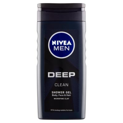 NIVEA Men Deep Clean Sprchovací gél, 250 ml