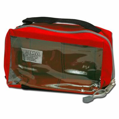 GIMA Medical case with transparent window E1, red