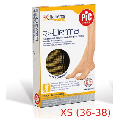 PIC Solution Re-Derma XS, socks for diabetics, unisex, size XS (36-38)