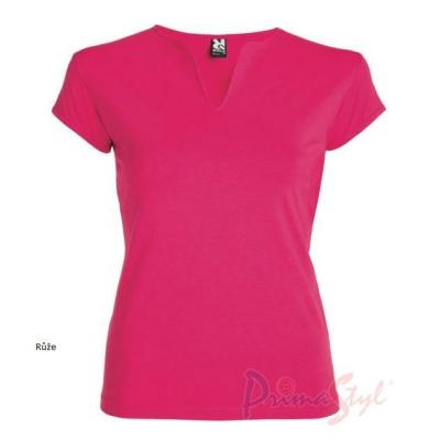 Primastyle Women's medical T-shirt with short sleeves BELLA, pink, large. XXL