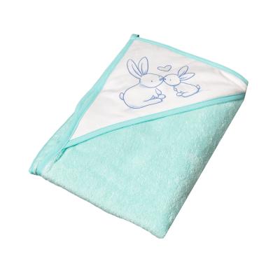 Tega Baby TEGA BABY Baby towel with hood Bunny 100x100 - Mint