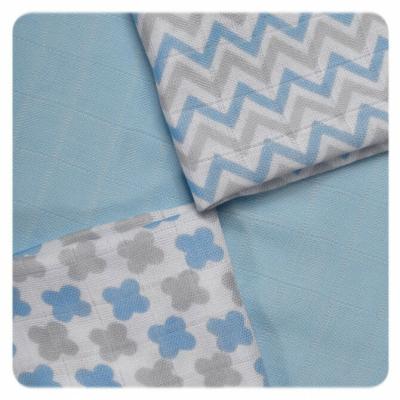 XKKO Bamboo napkins 30x30 Scandinavian Baby Blue MIX (9 pcs)